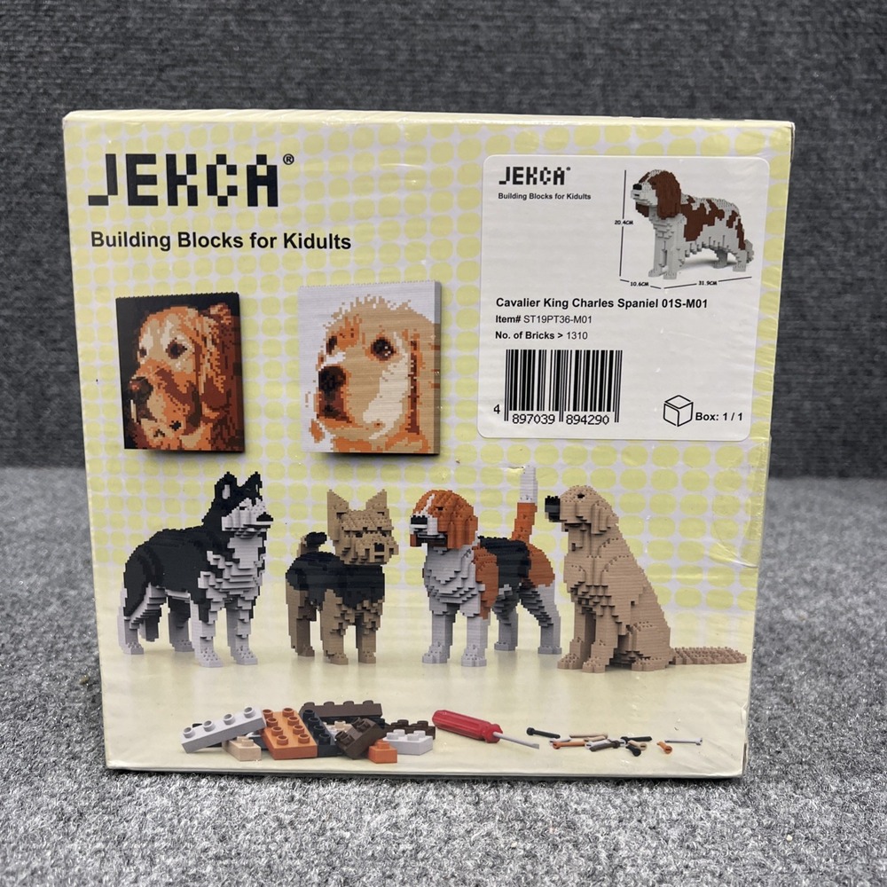 Jekca Building Blocks for Kidults Cavalier King Charles Spaniel 01S-M01